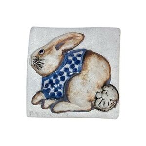 Hogan young ceramics bunny tile